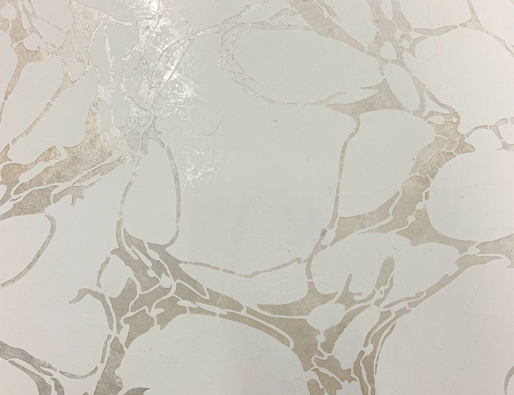 "Marbleized" decorative finish
