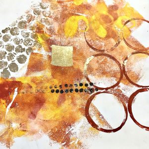 Abstract Circles decorative finish