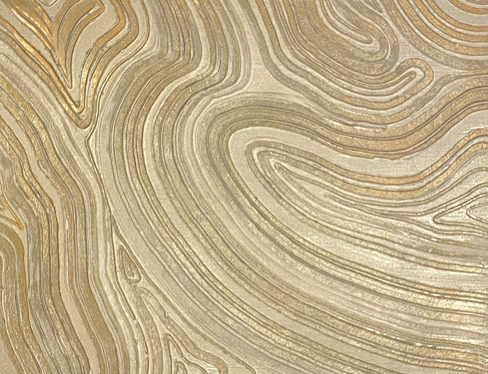 Metallic Raised Faux Bois decorative finish