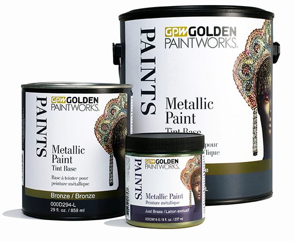 Wadities Acrylic Paint Metallic, 3pcs 125g Gold & Silver & Bronze, Gold  Leaf Paint for Art Painting, Ideal for Canvas, Wood, Clay, Fabric, Ceramic