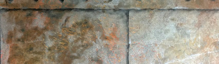 Decorative Finish: Rusted Steel with Rivets