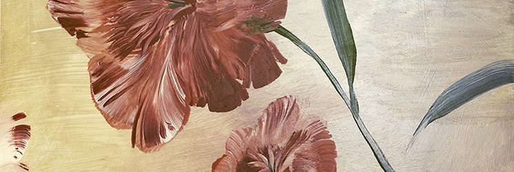 Decorative Finish: Metallic Floral