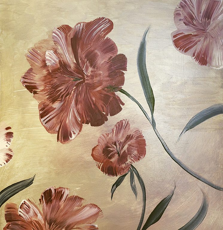 "Metallic Floral" by Cecelia Claire.