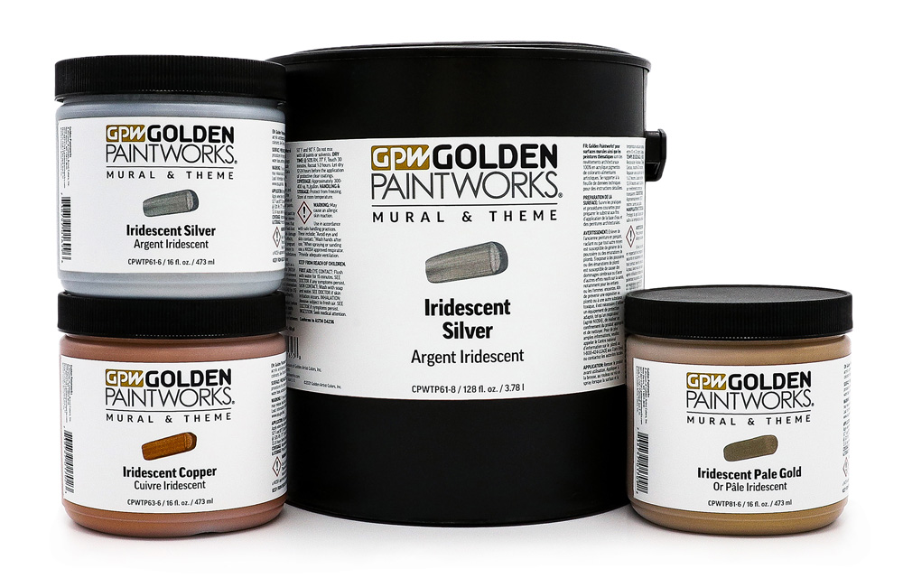 Golden Silver Acrylic Paint Metallic Wall Paint Resin Pigments