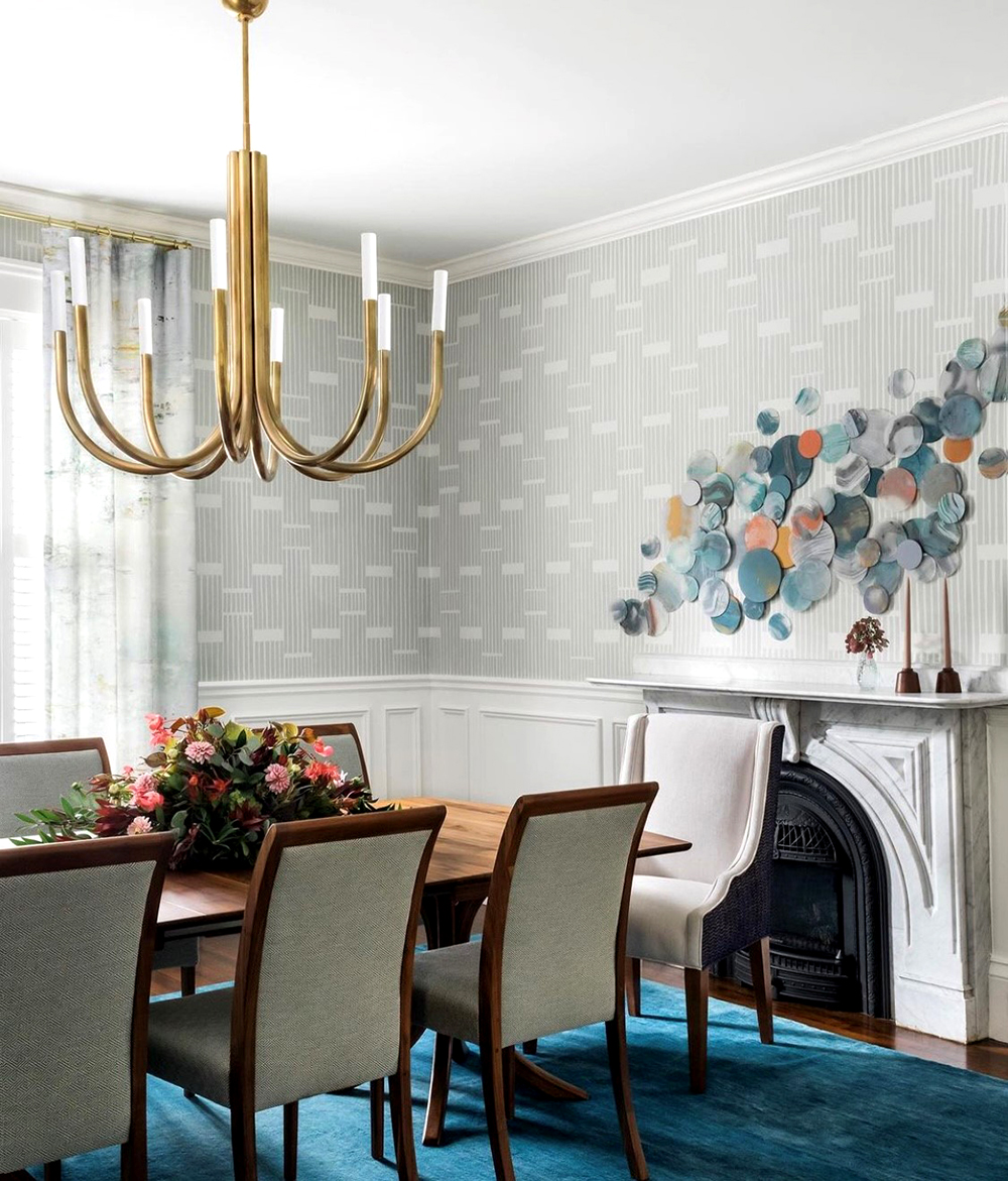 Dining Room Patterned Finish