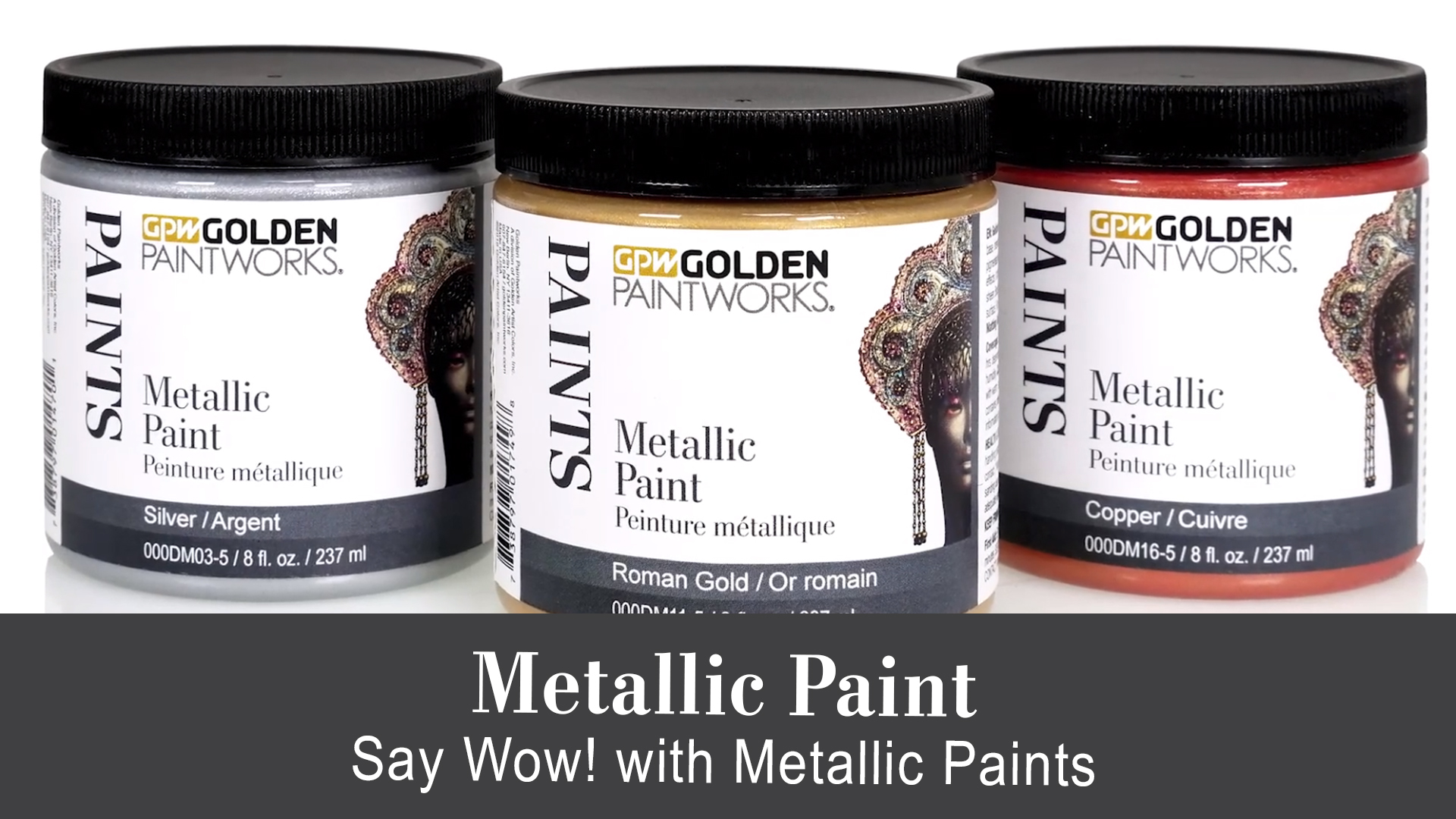 Golden Paintworks Metallic Paint, 8 oz Jar, Oiled Bronze