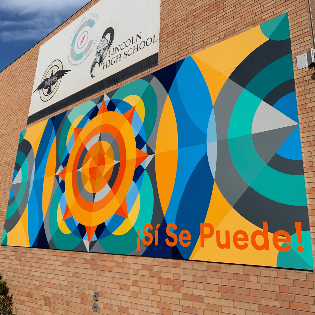 Pepsi LifeWater - Canvas for change mural program. Lincoln High School, Denver, Co.