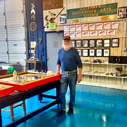 Rik Lazenby in his personal studio