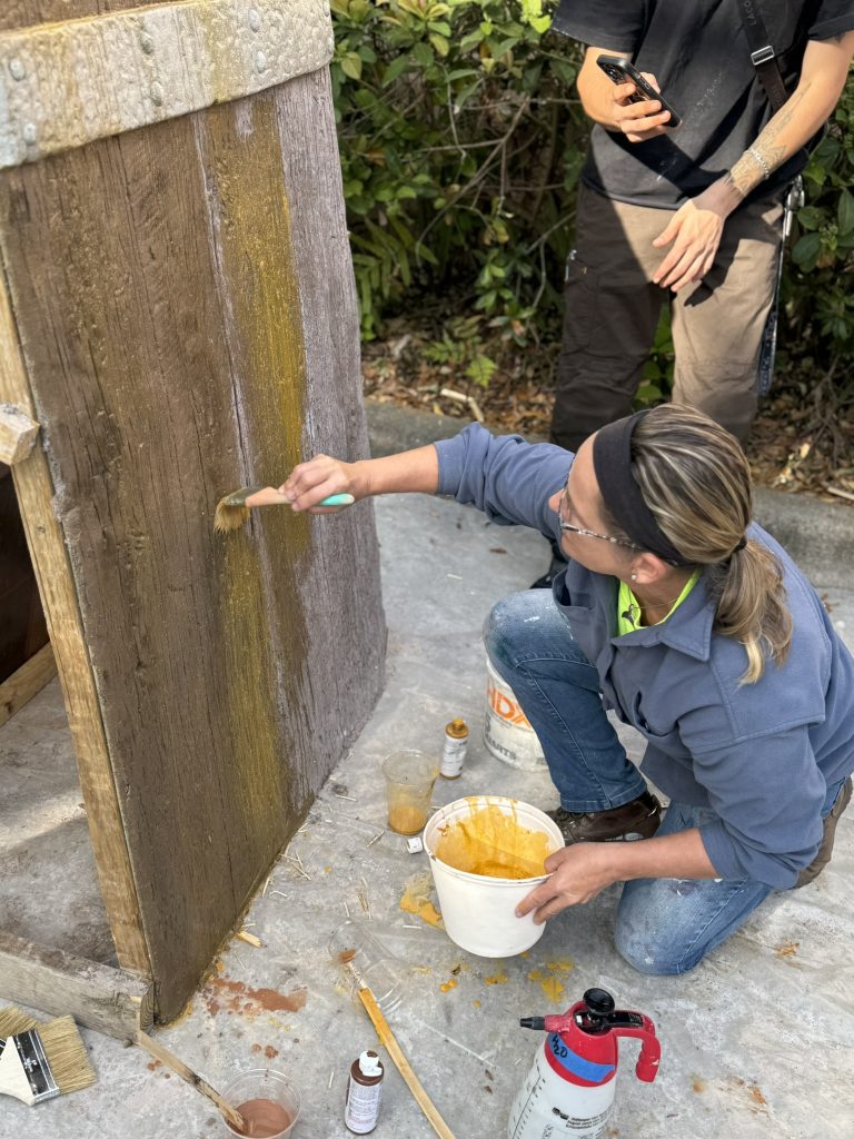 Hands-on Scenic Painting Class for UCF (University of Central Florida) Master’s of Fine Arts – Theater, Themed Experience students
